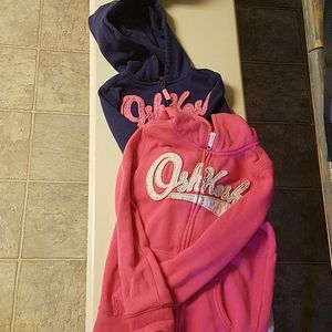 2 girls OshKosh B'gosh hoodies